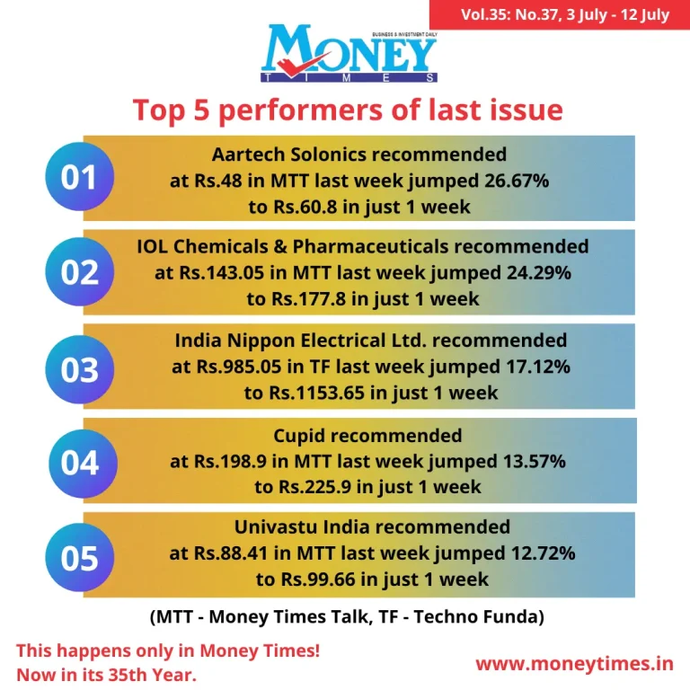 Money Times Top 5 performers