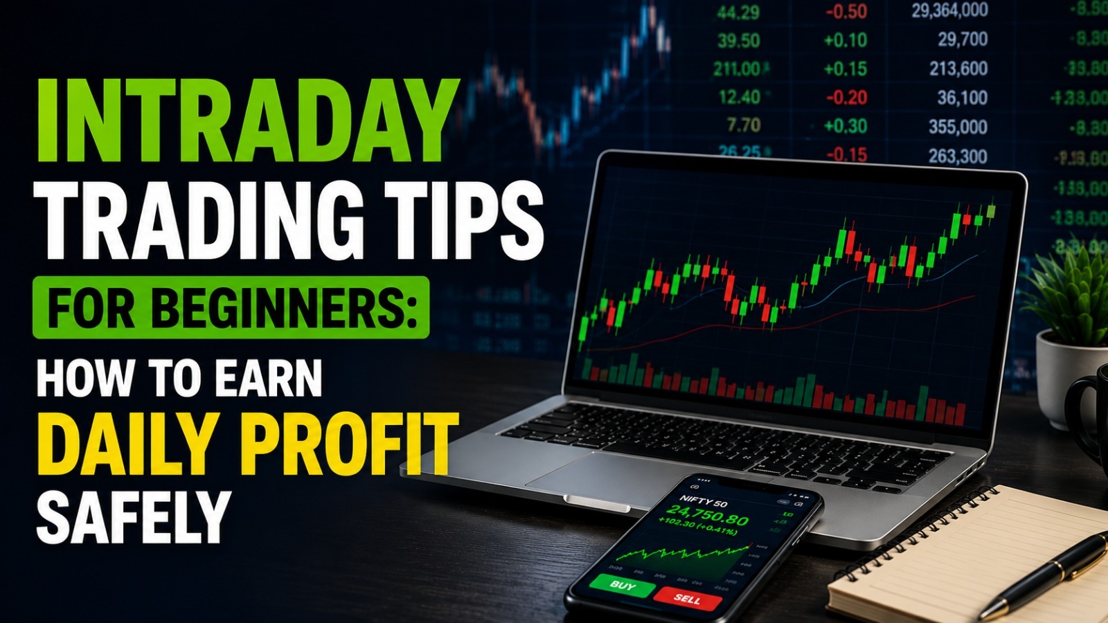 Intraday Trading Tips for Beginners: How to Earn Daily Profit Safely