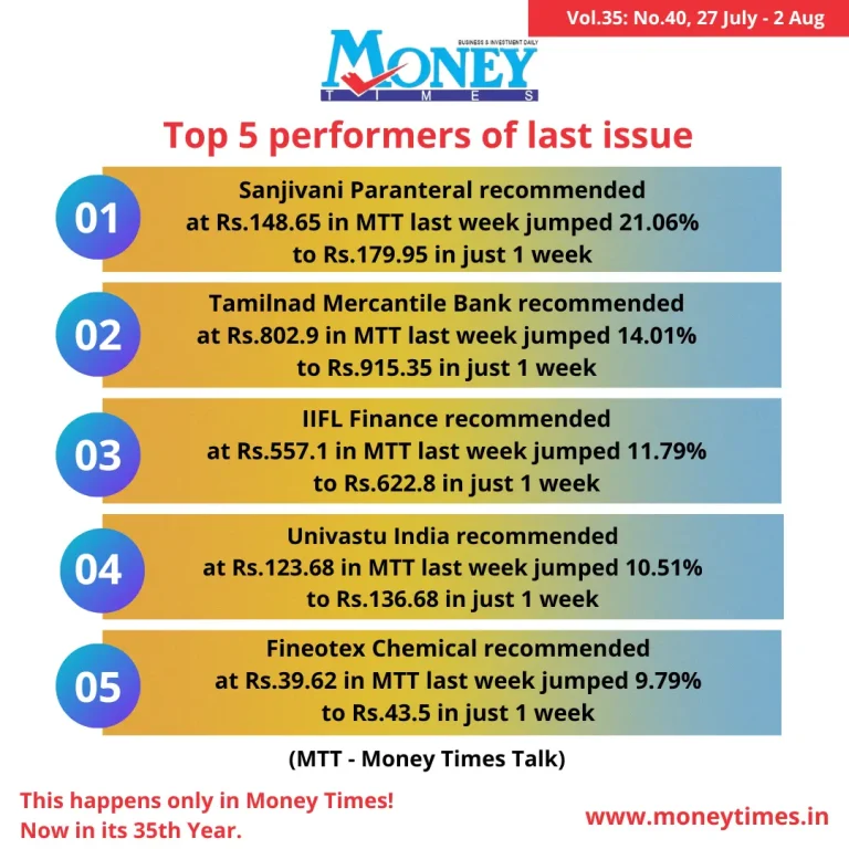 Money Times Top 5 performers